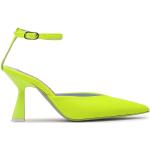 Dámske Designer Kožené sandále Chiara Ferragni žltej farby z koženky vo veľkosti 39 v zľave na leto 
