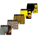 Chlapčenské Chlapčenské boxerky hnedej farby z bavlny s motívom Emoji 5 ks balenie v zľave 