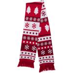 Dámske Zimné Doplnky tmavo červenej farby v streetwear štýle s bodkovaným vzorom Onesize v zľave na Vianoce 