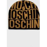 Dámske Designer Čiapky Moschino žltej farby v trblietavom štýle z viskózy Onesize metalické 