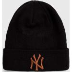 Pánske Čiapky NEW ERA čiernej farby z akrylového vlákna Onesize s motívom New York Yankees 