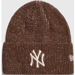 Pánske Čiapky NEW ERA hnedej farby z akrylového vlákna Onesize s motívom New York Yankees 