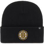 Zimné čiapky čiernej farby z akrylového vlákna Onesize s motívom Boston Bruins v zľave 