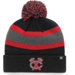 Zimné čiapky červenej farby Onesize s motívom NHL s motívom: Chicago s brmbolcom v zľave 