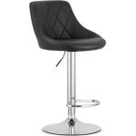Barové stoličky čiernej farby z kovu s nastaviteľnou výškou 