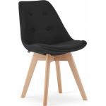 Jedálenské stoličky čiernej farby v škandínávskom štýle z bukového dreva s motívom The Hobbit Nori 