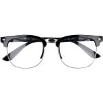 Čierne číre imidžové okuliare Clubmaster "Hype"