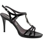Dámske Spoločenské sandále Zodiaco čiernej farby v elegantnom štýle na leto 