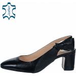 Nová kolekcia: Dámske Spoločenské sandále olivia shoes čiernej farby v elegantnom štýle s mašľami na leto 