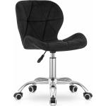 Kancelárske stoličky čiernej farby z kovu 