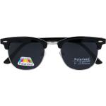 Pánske Slnečné okuliare clubmaster čiernej farby z kovu v zľave 