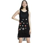 Dámske Denné šaty Desigual Desigual čiernej farby s kvetinovým vzorom z polyesteru vo veľkosti S v zľave 