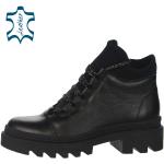 Dámske Členkové čižmy olivia shoes čiernej farby v športovom štýle na zimu 