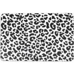 Kúpeľňové predložky artsy doormats bielej farby s leopardím vzorom z kameňa s motívom: Leopard 