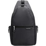Školské batohy čiernej farby z polyesteru na zips objem 5 l 