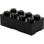 Detské Desiatové boxy Lego čiernej farby s jednofarebným vzorom z plastu v zľave 