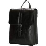 Čierny elegantný ruksak z pravej kože „Dreamer“