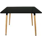 Jedálenské stoly čiernej farby v škandínávskom štýle z bukového dreva 