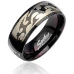 Prstene z chirurgickej ocele Šperky eshop čiernej farby z ocele 67 