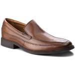 Pánske Spoločenské topánky Clarks hnedej farby v elegantnom štýle z kože vo veľkosti 43 na jar 