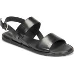 Dámske Kožené sandále Clarks čiernej farby vo veľkosti 42 v zľave na leto 