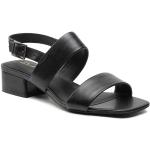 Dámske Kožené sandále Clarks čiernej farby vo veľkosti 37 v zľave na leto 
