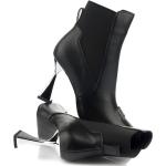 Dámske Designer Čižmy na platforme Karl Lagerfeld čiernej farby v elegantnom štýle vo veľkosti 35 na zimu 