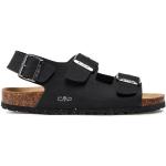 Pánske Kožené sandále CMP čiernej farby z koženky vo veľkosti 39 na leto 