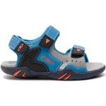 Detské Športové sandále CMP modrej farby z koženky vo veľkosti 35 na leto 