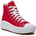 Dievčenské Plátené tenisky Converse Chuck Taylor červenej farby 