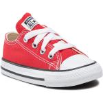 Dievčenské Plátené tenisky Converse červenej farby v zľave 