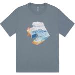 Pánske Tričká s krátkym rukávom Converse modrej farby v ležérnom štýle z tričkoviny v zľave 