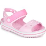 Detské Sandále Crocs Crocband ružovej farby zo syntetiky vo veľkosti 35 na leto 