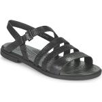 Dámske Sandále Crocs čiernej farby v trblietavom štýle vo veľkosti 38 s glitrami na leto 