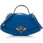 Nová kolekcia: Dámske Designer Elegantné kabelky Karl Lagerfeld modrej farby v elegantnom štýle so zábavným motívom z kože 