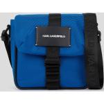 Pánske Designer Tašky cez rameno Karl Lagerfeld modrej farby 