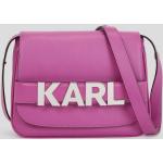 Dámske Designer Elegantné kabelky Karl Lagerfeld ružovej farby v elegantnom štýle 