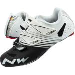 Cyklistická obuv NorthWave bielej farby z mikrovlákna vo veľkosti 40,5 