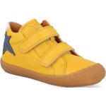 Detské Členkové topánky Froddo tmavo žltej farby z kože na zips 