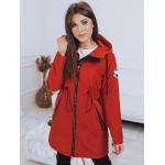Dámske Zimné kabáty dstreet tmavo červenej farby z polyesteru vo veľkosti XXL v zľave 