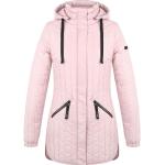 Dámske Zimné kabáty loap ružovej farby z polyesteru vo veľkosti XS na zips Kapucňa v zľave 