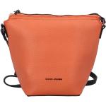 Dámske Elegantné kabelky David Jones oranžovej farby v elegantnom štýle z polyuretánu 