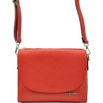 Dámske Elegantné kabelky patrizia piu červenej farby v elegantnom štýle z kože 