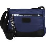 Dámske Športové kabelky tmavo modrej farby v modernom štýle na zips 