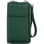Dámske Crossbody kabelky coveri world zelenej farby zo syntetiky na zips vrecko na mobil s cvokmi 
