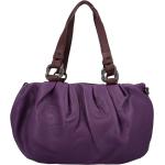 Dámske Elegantné kabelky Maria C. fialovej farby v elegantnom štýle zo syntetiky na zips 