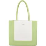 Dámske Elegantné kabelky diana & co zelenej farby v elegantnom štýle z koženky na zips 