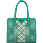 Dámske Elegantné kabelky Maria C. zelenej farby v elegantnom štýle zo syntetiky na zips 