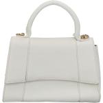 Dámske Elegantné kabelky MAXFLY bielej farby v elegantnom štýle z koženky s cvokmi Vegan 