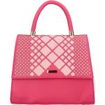 Dámske Elegantné kabelky Maria C. ružovej farby v elegantnom štýle zo syntetiky na zips 